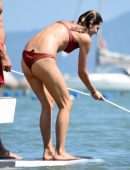 Alessandra Ambrosio in Bikini on a Yacht in Florianopolis