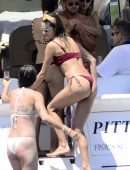 Alessandra Ambrosio in Bikini on a Yacht in Florianopolis
