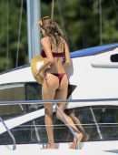 Alessandra Ambrosio in Bikini on a Yacht in Florianopolis