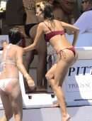 Alessandra Ambrosio in Bikini on a Yacht in Florianopolis