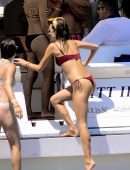 Alessandra Ambrosio in Bikini on a Yacht in Florianopolis