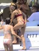 Alessandra Ambrosio in Bikini on a Yacht in Florianopolis