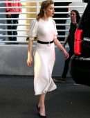 Amber Heard Outside Univision Headquarters in Miami