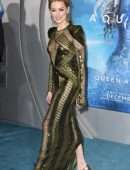 Amber Heard Pantyless See-Through at the Premiere of “Aquaman” in Hollywood