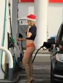 Ana Braga Booty at a Gas Station in Los Angeles