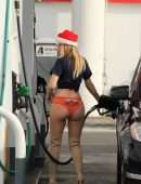 Ana Braga Booty at a Gas Station in Los Angeles