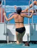 Andrea Corr in Bikini at the Beach in Barbados