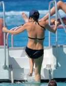 Andrea Corr in Bikini at the Beach in Barbados