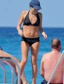 Andrea Corr in Bikini at the Beach in Barbados