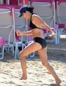 Andrea Corr in Bikini at the Beach in Barbados