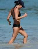 Andrea Corr in Bikini at the Beach in Barbados