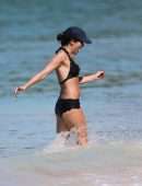 Andrea Corr in Bikini at the Beach in Barbados