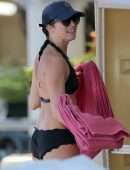 Andrea Corr in Bikini at the Beach in Barbados