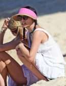 Andrea Corr at a Beach in Barbados
