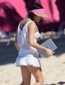 Andrea Corr at a Beach in Barbados