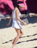 Andrea Corr at a Beach in Barbados