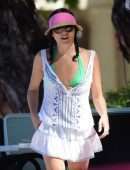 Andrea Corr at a Beach in Barbados
