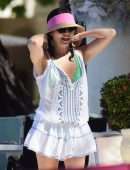 Andrea Corr at a Beach in Barbados