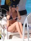 Andrea Corr in Bikini at the Beach in Barbados