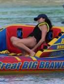 Andrea Corr in Bikini at the Beach in Barbados