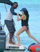 Andrea Corr in Bikini at the Beach in Barbados