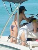 Andrea Corr in Bikini at the Beach in Barbados