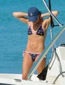 Andrea Corr in Bikini at the Beach in Barbados