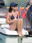 Andrea Corr in Bikini at the Beach in Barbados