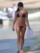 Andrea Corr in Bikini at the Beach in Barbados