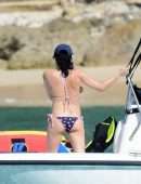 Andrea Corr in Bikini at the Beach in Barbados