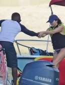 Andrea Corr in Bikini at the Beach in Barbados