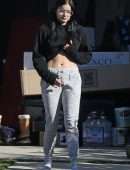 Ariel Winter Belly, Returning Home in Los Angeles