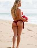 Bianca Gascoigne Booty in Bikini at a Beach in Portugal