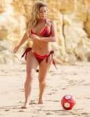 Bianca Gascoigne Booty in Bikini at a Beach in Portugal