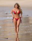 Bianca Gascoigne Booty in Bikini at a Beach in Portugal