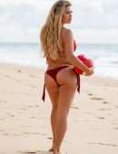 Bianca Gascoigne Booty in Bikini at a Beach in Portugal