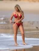 Bianca Gascoigne Booty in Bikini at a Beach in Portugal