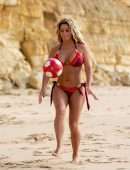 Bianca Gascoigne Booty in Bikini at a Beach in Portugal