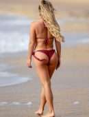 Bianca Gascoigne Booty in Bikini at a Beach in Portugal