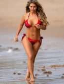 Bianca Gascoigne Booty in Bikini at a Beach in Portugal
