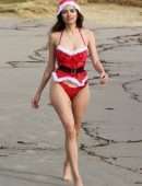 Blanca Blanco for Christmas Photoshoot at the Beach in Malibu