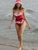 Blanca Blanco for Christmas Photoshoot at the Beach in Malibu
