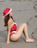 Blanca Blanco for Christmas Photoshoot at the Beach in Malibu