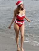 Blanca Blanco for Christmas Photoshoot at the Beach in Malibu