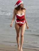 Blanca Blanco for Christmas Photoshoot at the Beach in Malibu
