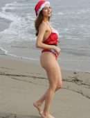 Blanca Blanco for Christmas Photoshoot at the Beach in Malibu