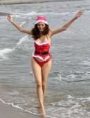 Blanca Blanco for Christmas Photoshoot at the Beach in Malibu