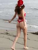 Blanca Blanco for Christmas Photoshoot at the Beach in Malibu