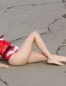 Blanca Blanco for Christmas Photoshoot at the Beach in Malibu