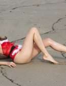 Blanca Blanco for Christmas Photoshoot at the Beach in Malibu